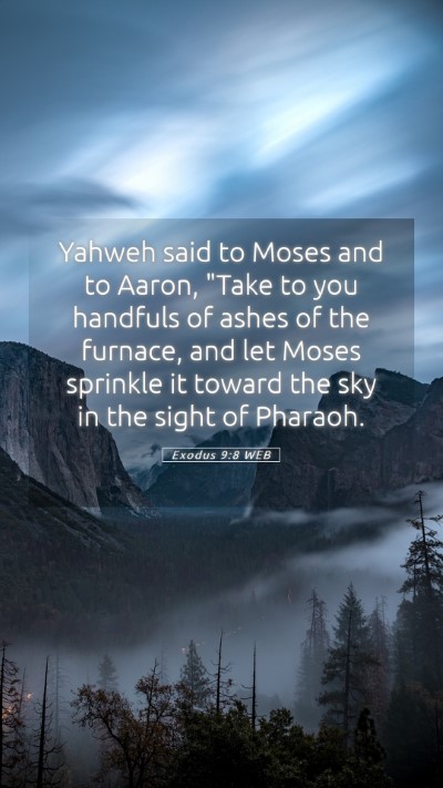 Picture 05 - Exodus 9:8 WEB Mobile Phone Wallpaper - Yahweh said to Moses and to Aaron, 