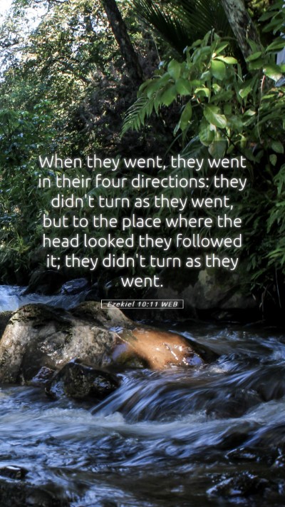 Picture 05 - Ezekiel 10:11 WEB Mobile Phone Wallpaper - When they went, they went in their four - Mobile Bible Verse Wallpaper