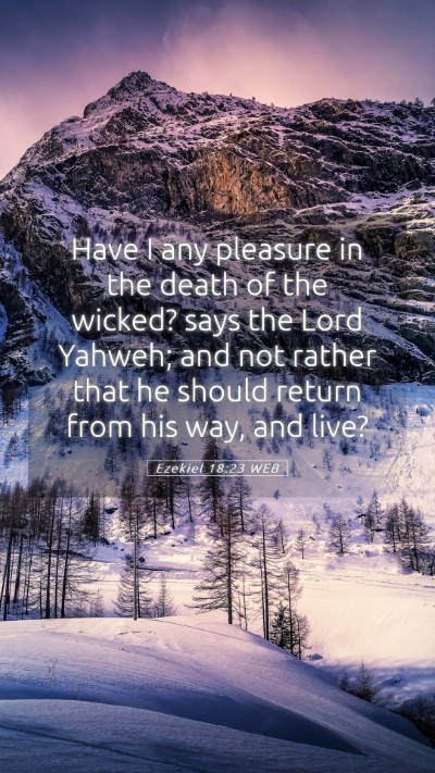 Picture 05 - Ezekiel 18:23 WEB Mobile Phone Wallpaper - Have I any pleasure in the death of the wicked? - Mobile Bible Verse Wallpaper