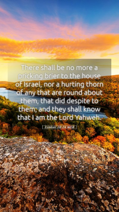 Picture 05 - Ezekiel 28:24 WEB Mobile Phone Wallpaper - There shall be no more a pricking brier to the - Mobile Bible Verse Wallpaper