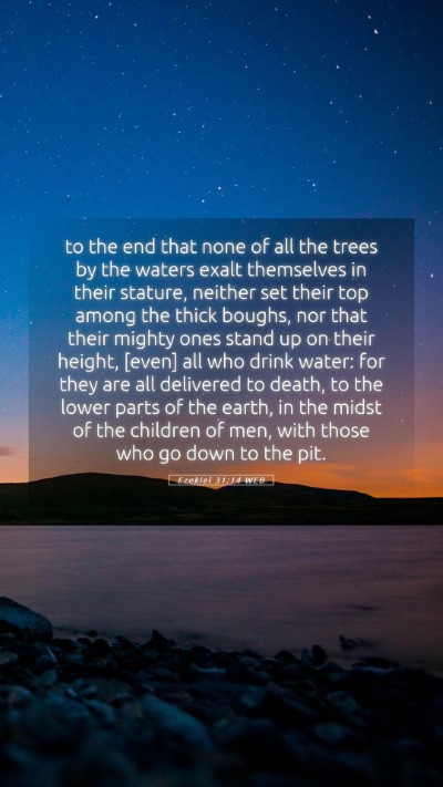 Picture 05 - Ezekiel 31:14 WEB Mobile Phone Wallpaper - to the end that none of all the trees by the - Mobile Bible Verse Wallpaper