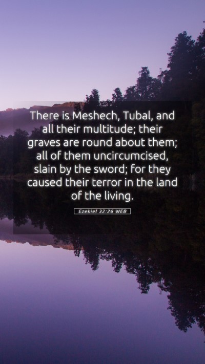Picture 05 - Ezekiel 32:26 WEB Mobile Phone Wallpaper - There is Meshech, Tubal, and all their multitude; - Mobile Bible Verse Wallpaper