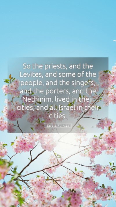 Picture 05 - Ezra 2:70 WEB Mobile Phone Wallpaper - So the priests, and the Levites, and some of the - Mobile Bible Verse Wallpaper