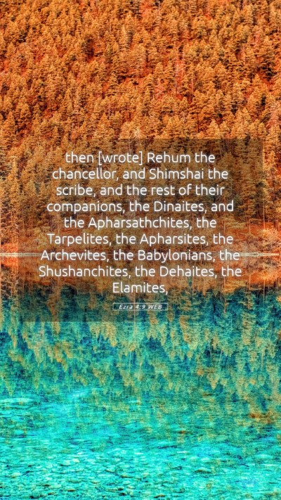 Picture 05 - Ezra 4:9 WEB Mobile Phone Wallpaper - then [wrote] Rehum the chancellor, and Shimshai - Mobile Bible Verse Wallpaper