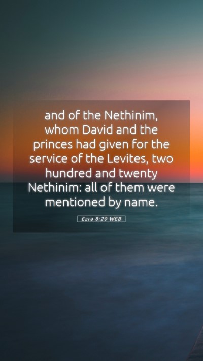Picture 05 - Ezra 8:20 WEB Mobile Phone Wallpaper - and of the Nethinim, whom David and the princes - Mobile Bible Verse Wallpaper