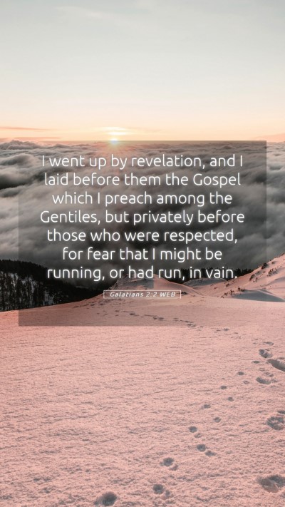 Picture 05 - Galatians 2:2 WEB Mobile Phone Wallpaper - I went up by revelation, and I laid before them - Mobile Bible Verse Wallpaper