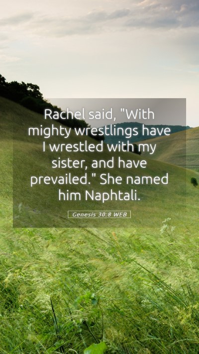 Picture 05 - Genesis 30:8 WEB Mobile Phone Wallpaper - Rachel said, 