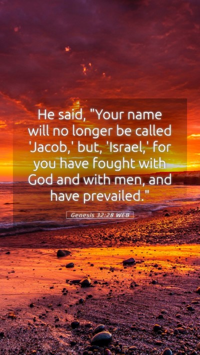 Picture 05 - Genesis 32:28 WEB Mobile Phone Wallpaper - He said, 