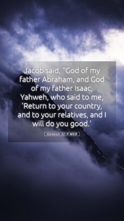 Picture 05 - Genesis 32:9 WEB Mobile Phone Wallpaper - Jacob said, 