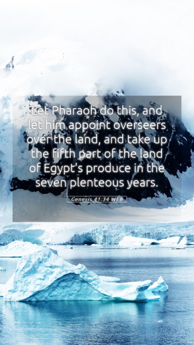 Picture 05 - Genesis 41:34 WEB Mobile Phone Wallpaper - Let Pharaoh do this, and let him appoint - Mobile Bible Verse Wallpaper
