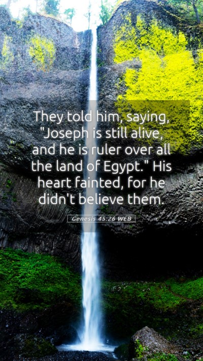 Picture 05 - Genesis 45:26 WEB Mobile Phone Wallpaper - They told him, saying, 