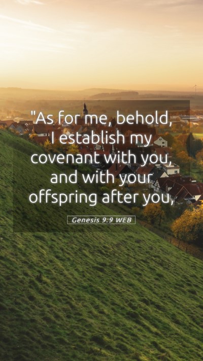 Picture 05 - Genesis 9:9 WEB Mobile Phone Wallpaper - 