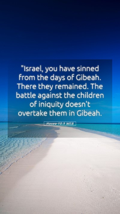 Picture 05 - Hosea 10:9 WEB Mobile Phone Wallpaper - 