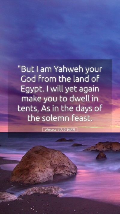 Picture 05 - Hosea 12:9 WEB Mobile Phone Wallpaper - 