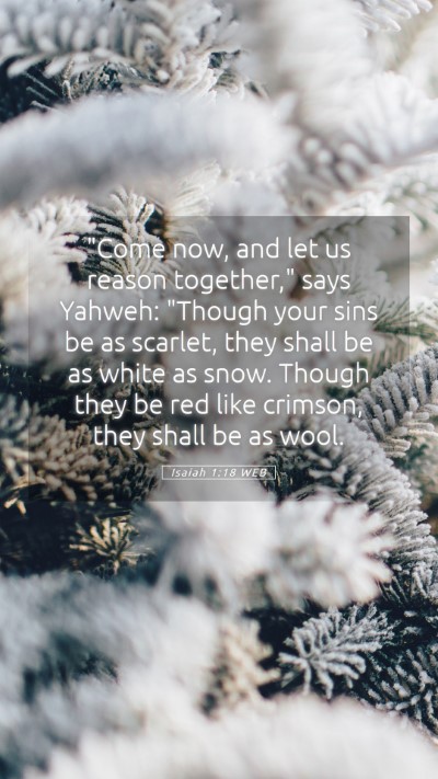 Picture 05 - Isaiah 1:18 WEB Mobile Phone Wallpaper - 