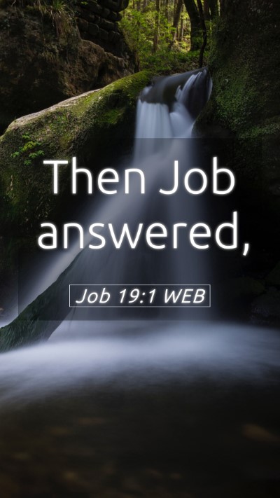 Picture 05 - Job 19:1 WEB Mobile Phone Wallpaper - Then Job - Mobile Bible Verse Wallpaper