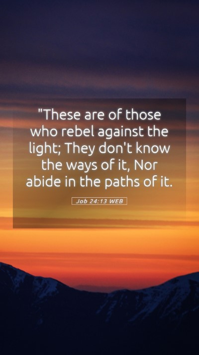 Picture 05 - Job 24:13 WEB Mobile Phone Wallpaper - 