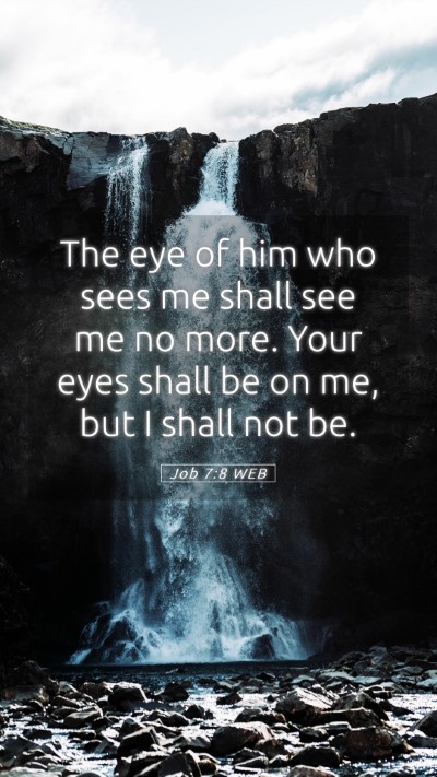 Picture 05 - Job 7:8 WEB Mobile Phone Wallpaper - The eye of him who sees me shall see me no more. - Mobile Bible Verse Wallpaper