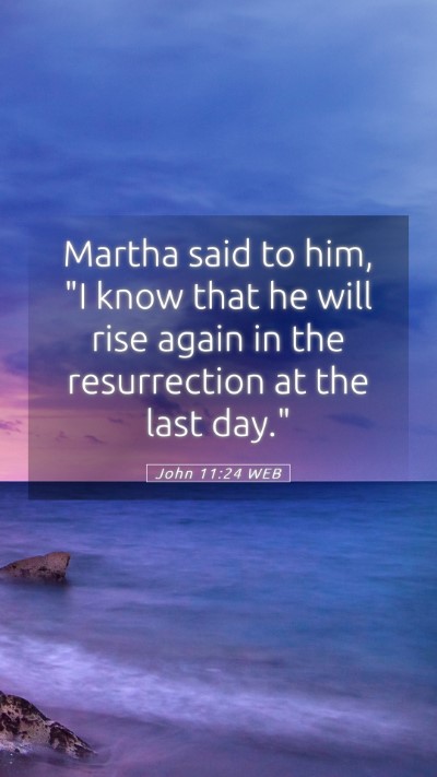 Picture 05 - John 11:24 WEB Mobile Phone Wallpaper - Martha said to him, 