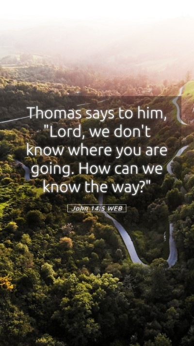 Picture 05 - John 14:5 WEB Mobile Phone Wallpaper - Thomas says to him, 