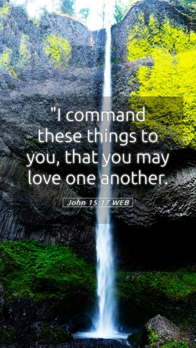 Picture 05 - John 15:17 WEB Mobile Phone Wallpaper - 