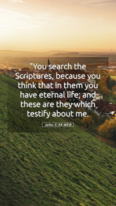 Picture 05 - John 5:39 WEB Mobile Phone Wallpaper - 