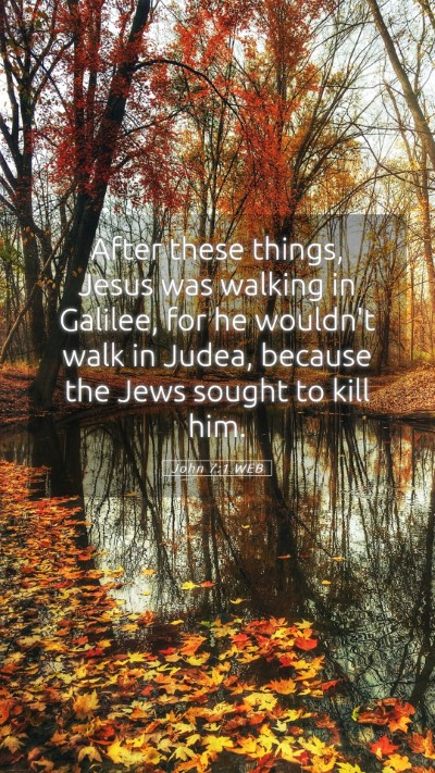 Picture 05 - John 7:1 WEB Mobile Phone Wallpaper - After these things, Jesus was walking in Galilee, - Mobile Bible Verse Wallpaper