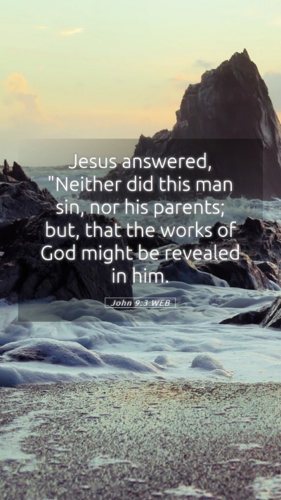 Picture 05 - John 9:3 WEB Mobile Phone Wallpaper - Jesus answered, 