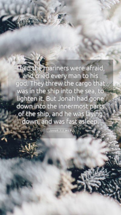 Picture 05 - Jonah 1:5 WEB Mobile Phone Wallpaper - Then the mariners were afraid, and cried every - Mobile Bible Verse Wallpaper