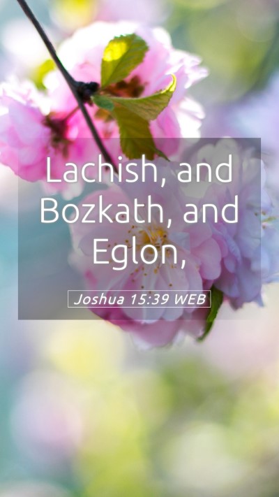 Picture 05 - Joshua 15:39 WEB Mobile Phone Wallpaper - Lachish, and Bozkath, and - Mobile Bible Verse Wallpaper
