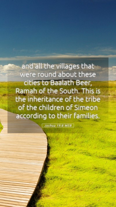 Picture 05 - Joshua 19:8 WEB Mobile Phone Wallpaper - and all the villages that were round about these - Mobile Bible Verse Wallpaper