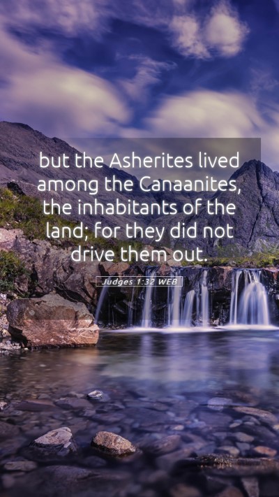 Picture 05 - Judges 1:32 WEB Mobile Phone Wallpaper - but the Asherites lived among the Canaanites, the - Mobile Bible Verse Wallpaper