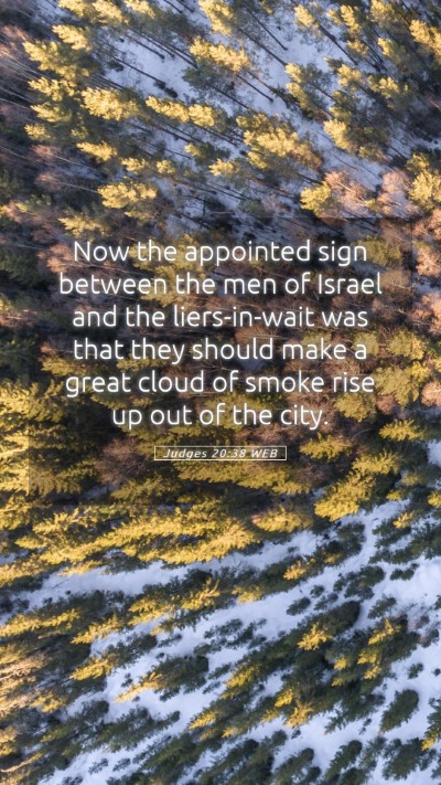 Picture 05 - Judges 20:38 WEB Mobile Phone Wallpaper - Now the appointed sign between the men of Israel - Mobile Bible Verse Wallpaper