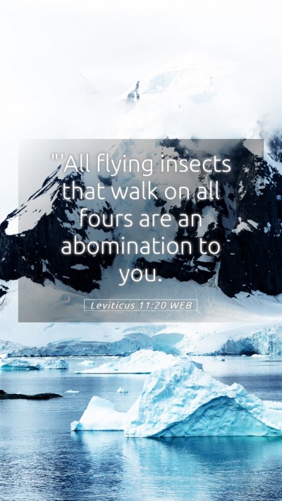 Picture 05 - Leviticus 11:20 WEB Mobile Phone Wallpaper - 