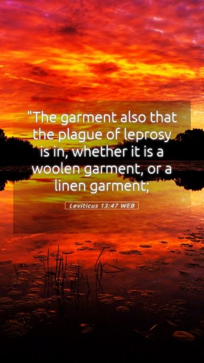 Picture 05 - Leviticus 13:47 WEB Mobile Phone Wallpaper - 
