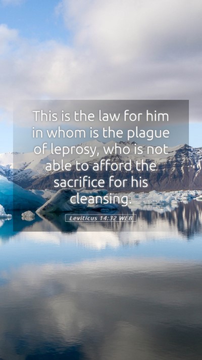 Picture 05 - Leviticus 14:32 WEB Mobile Phone Wallpaper - This is the law for him in whom is the plague of - Mobile Bible Verse Wallpaper