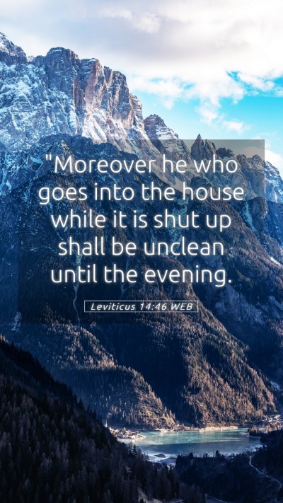 Picture 05 - Leviticus 14:46 WEB Mobile Phone Wallpaper - 