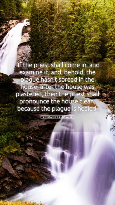Picture 05 - Leviticus 14:48 WEB Mobile Phone Wallpaper - 