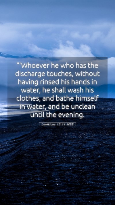 Picture 05 - Leviticus 15:11 WEB Mobile Phone Wallpaper - 