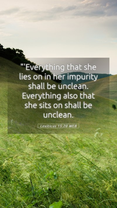 Picture 05 - Leviticus 15:20 WEB Mobile Phone Wallpaper - 