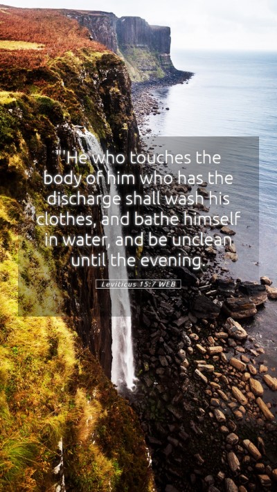 Picture 05 - Leviticus 15:7 WEB Mobile Phone Wallpaper - 