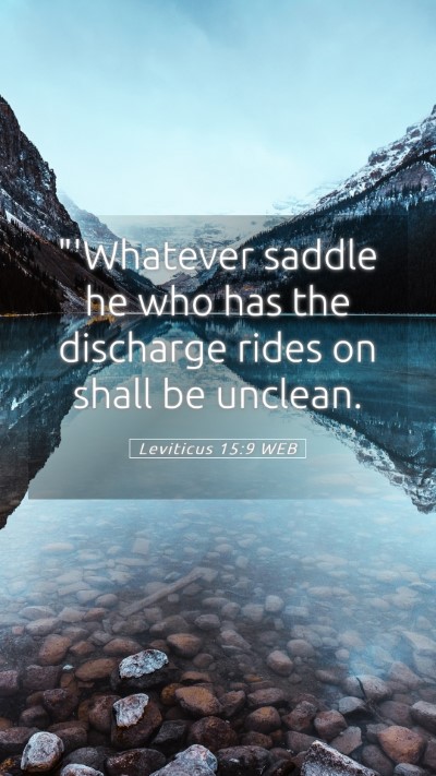 Picture 05 - Leviticus 15:9 WEB Mobile Phone Wallpaper - 