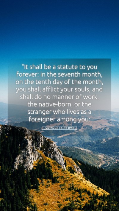 Picture 05 - Leviticus 16:29 WEB Mobile Phone Wallpaper - 