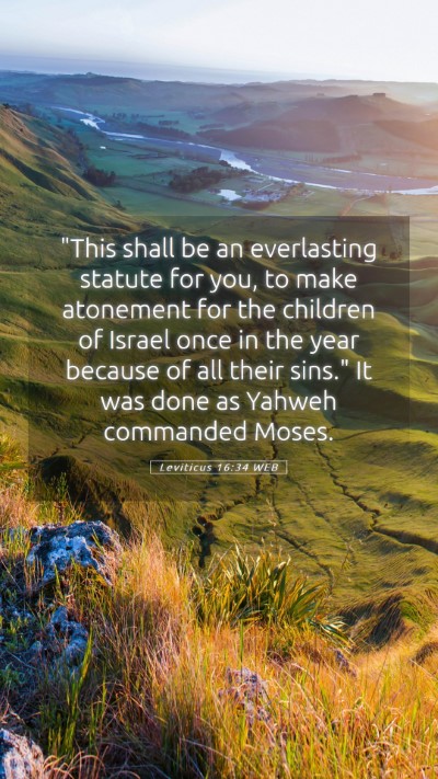 Picture 05 - Leviticus 16:34 WEB Mobile Phone Wallpaper - 