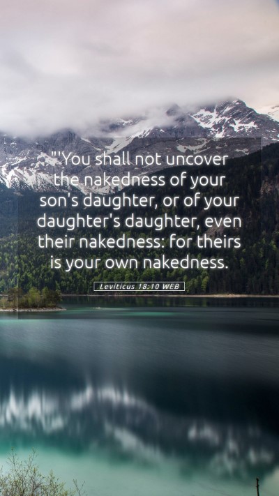 Picture 05 - Leviticus 18:10 WEB Mobile Phone Wallpaper - 