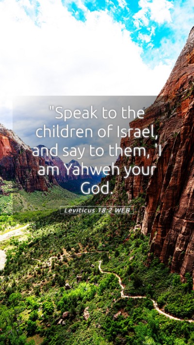 Picture 05 - Leviticus 18:2 WEB Mobile Phone Wallpaper - 