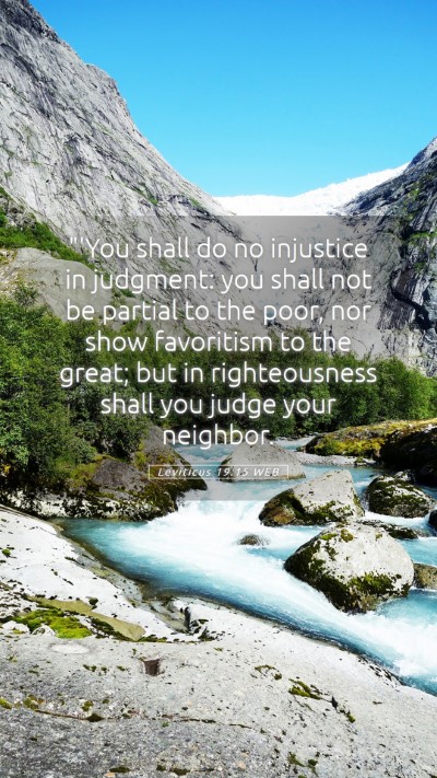 Picture 05 - Leviticus 19:15 WEB Mobile Phone Wallpaper - 