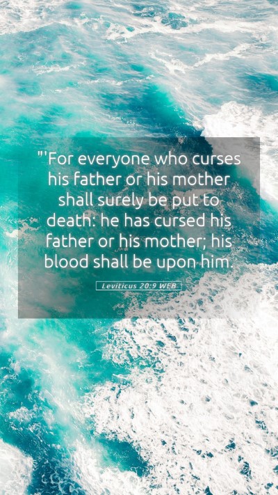Picture 05 - Leviticus 20:9 WEB Mobile Phone Wallpaper - 