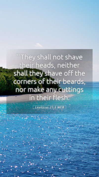 Picture 05 - Leviticus 21:5 WEB Mobile Phone Wallpaper - 