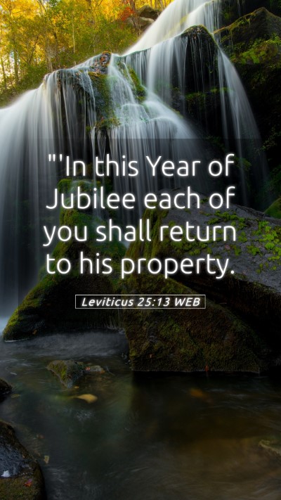 Picture 05 - Leviticus 25:13 WEB Mobile Phone Wallpaper - 